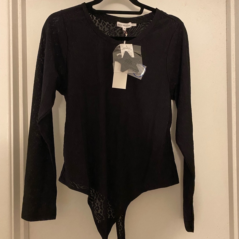 Good American Black Lace Bodysuit, 5.
